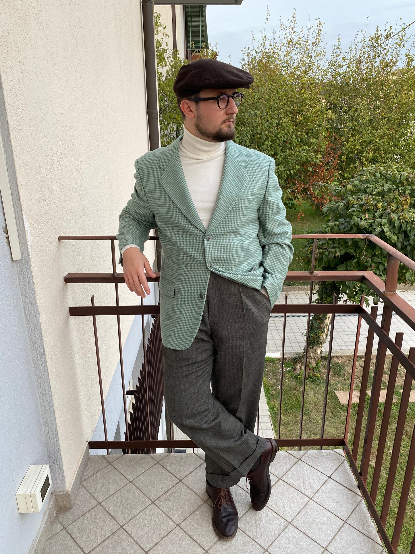 Giacca pied-de-poule anni '80
