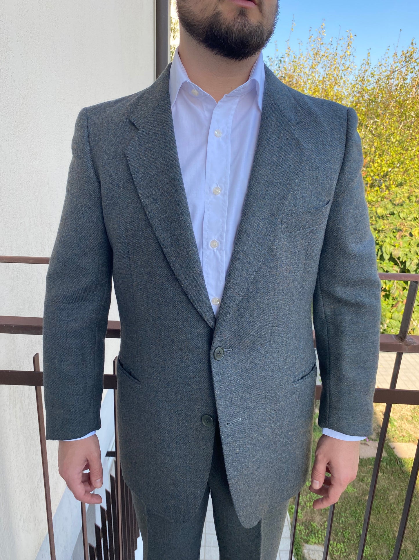 Completo colore grigio anni '70