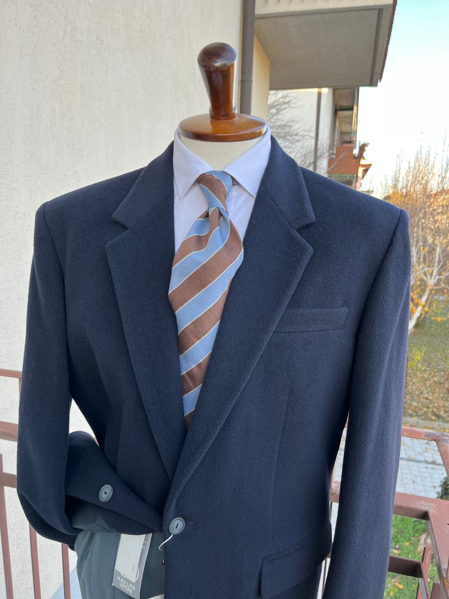 Giacca anni ‘80 color blu notte