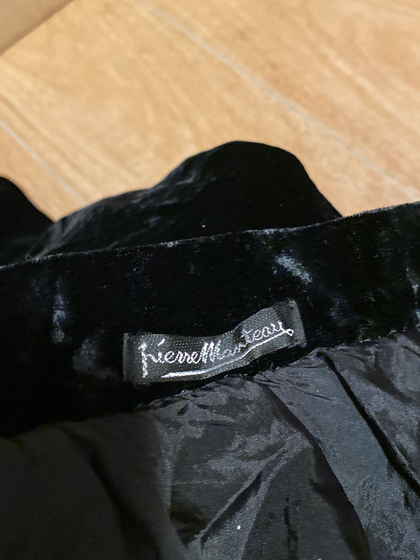 Pantaloni classici in velluto di seta - TG. 42