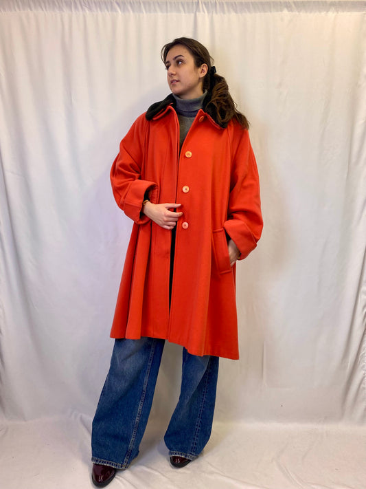 Cappotto anni ‘80 arancione