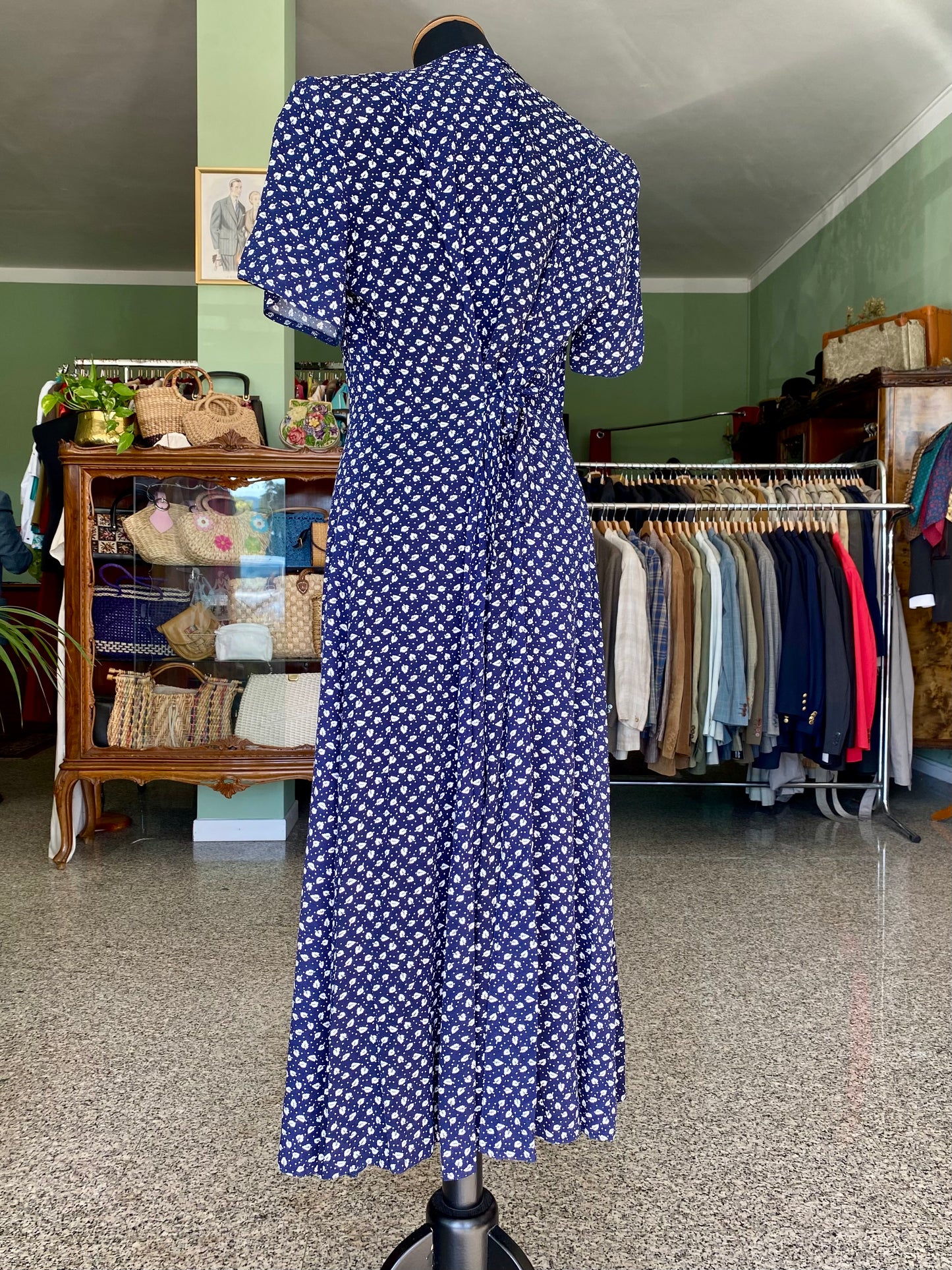 Abito in viscosa con microfantasia - TG. 46