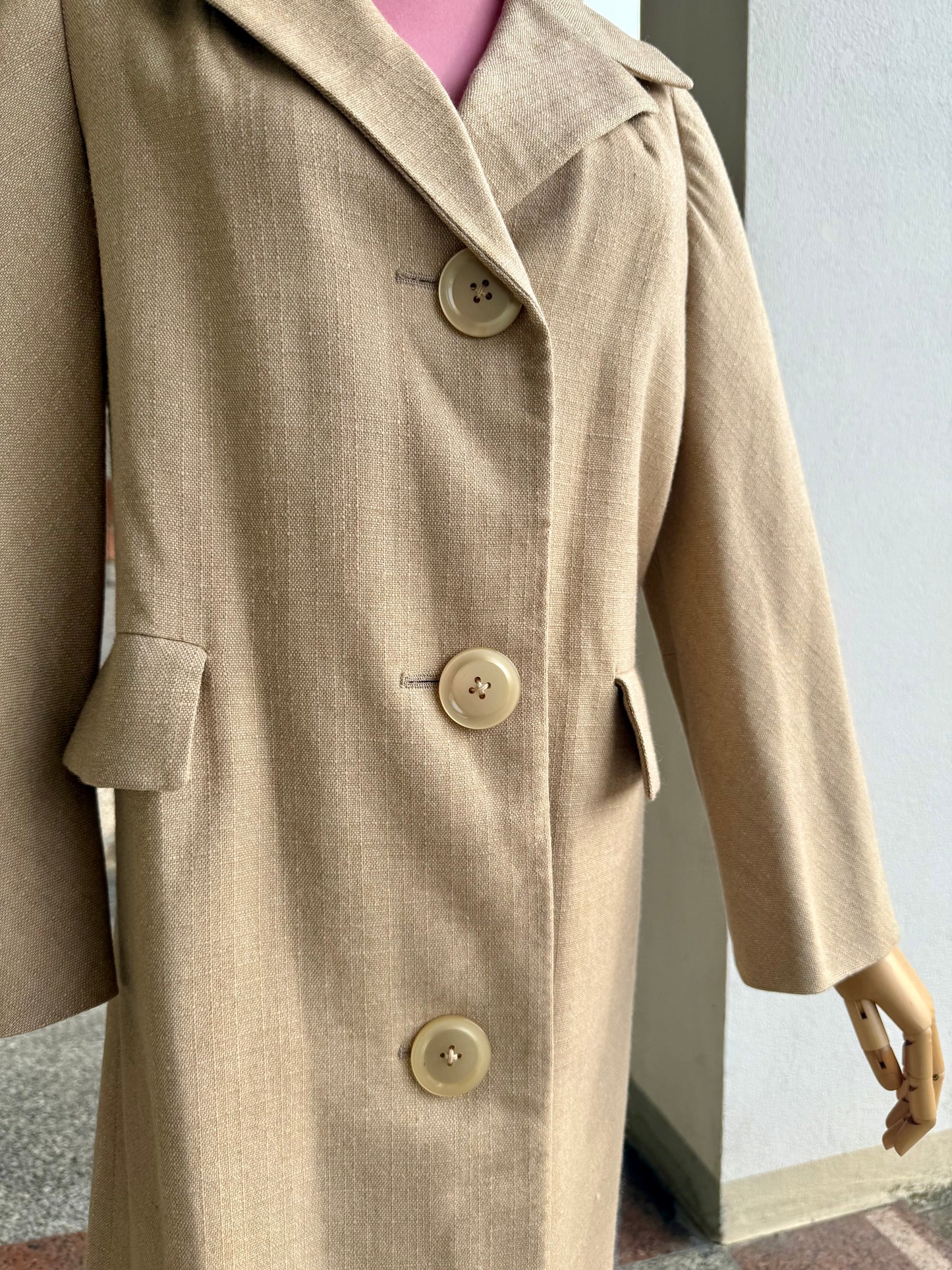 Cappotto anni ‘60 beige - TG. 44