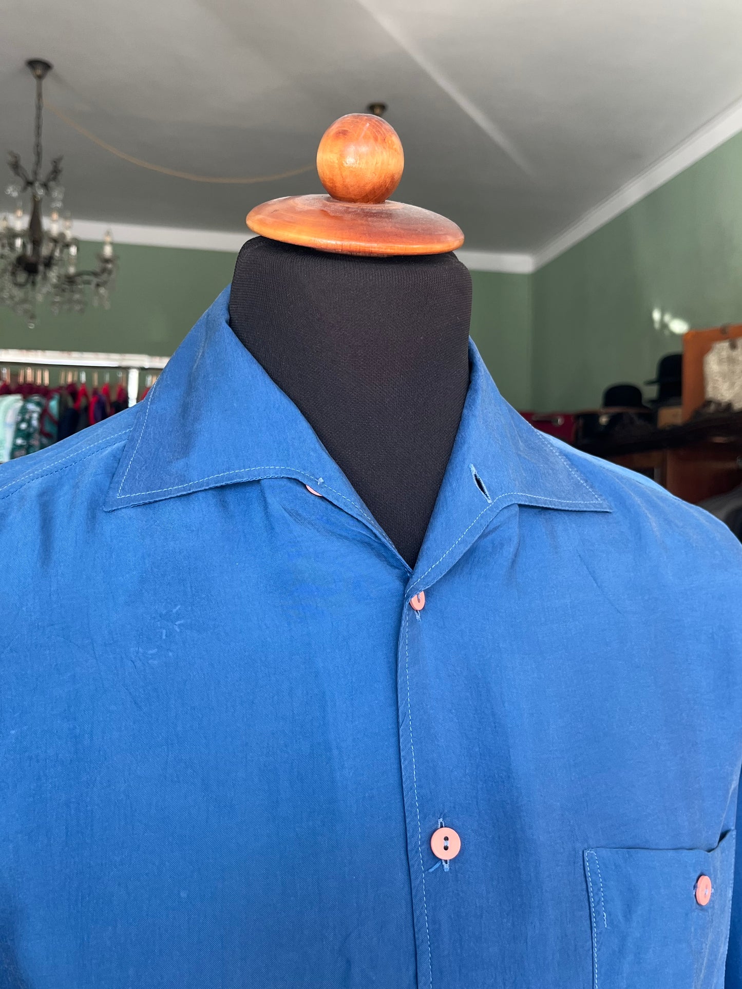 Camicia in cupro anni ‘80 tg. M-L