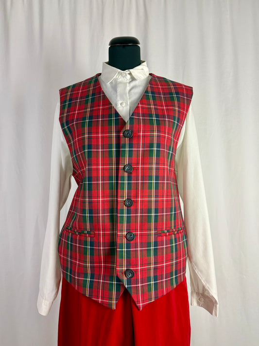 Gilet in lana tartan - TG. 48/50