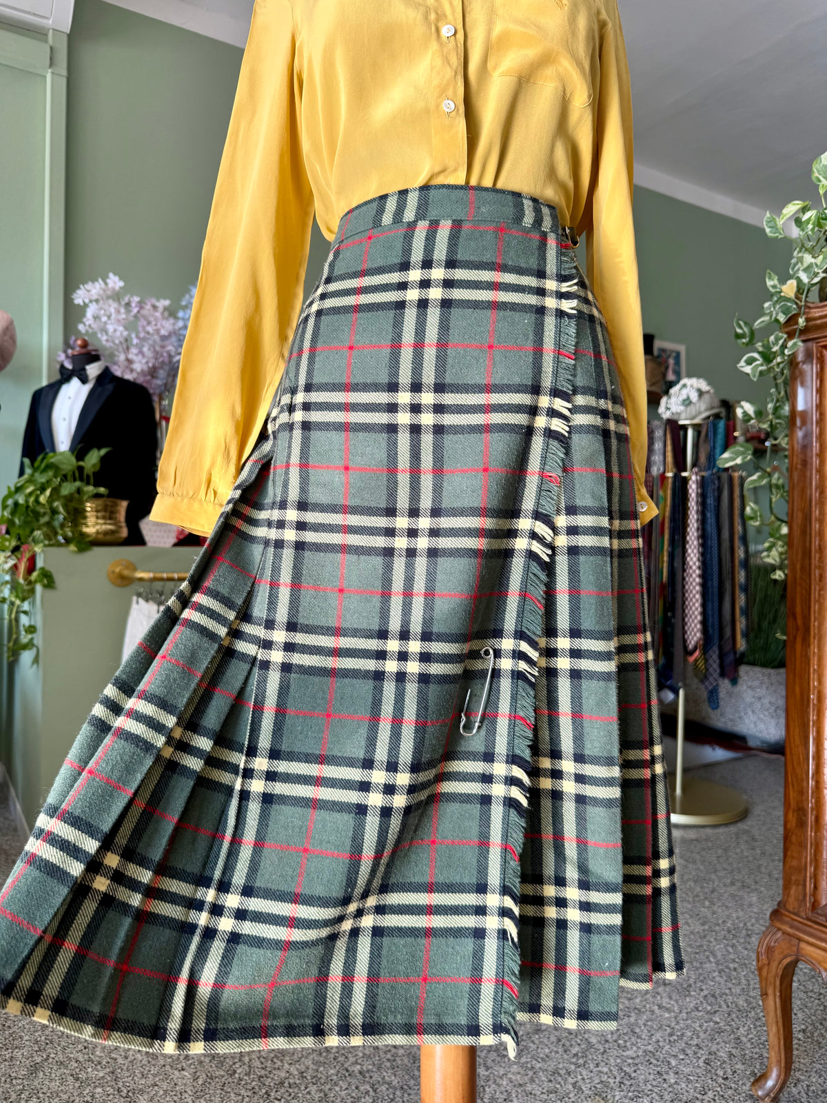 Gonna tartan verde - TG. 40