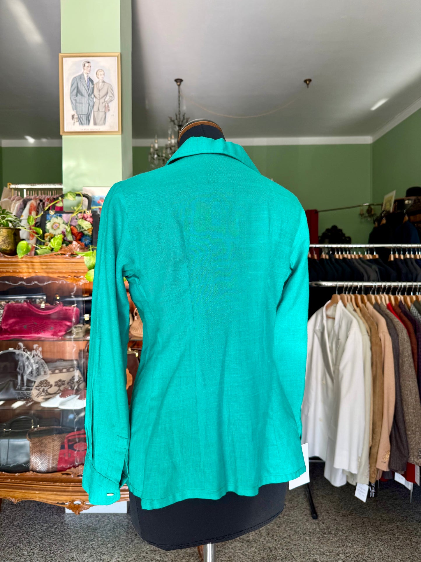 Camicia verde anni ‘70 - TG. 40