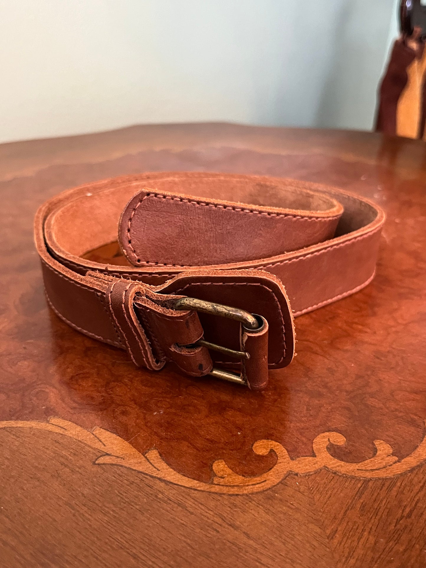 Cintura in pelle sportiva