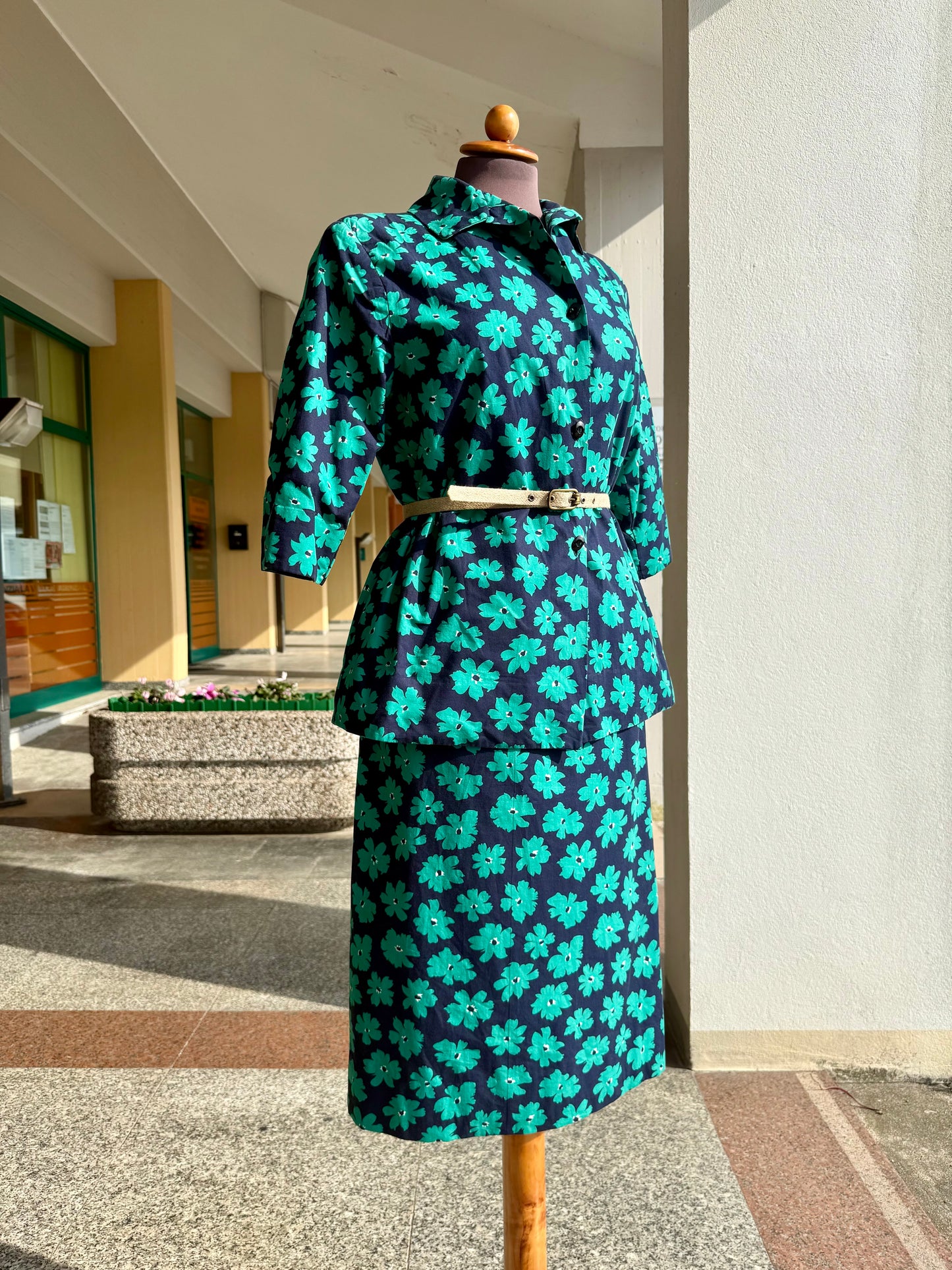 Tailleur giacca + gonna stampa floreale - TG. 44