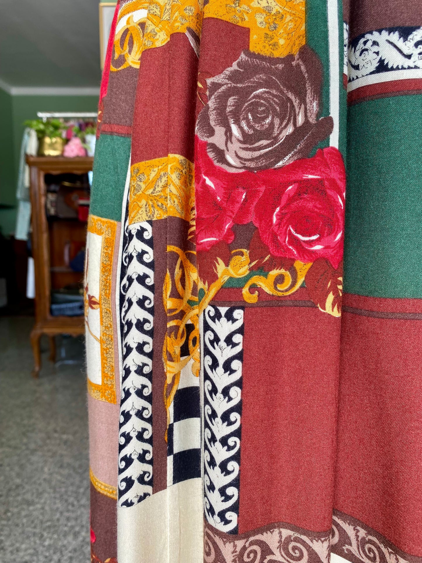Gonna anni ‘80 stile patchwork - TG. 40/42/44 - vita elastica