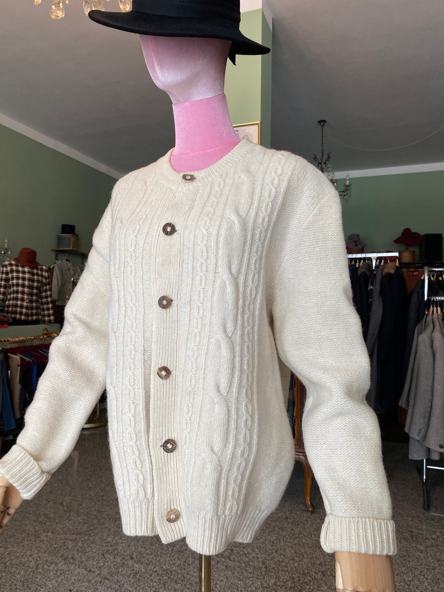 Cardigan tirolese panna - TG. 44/46