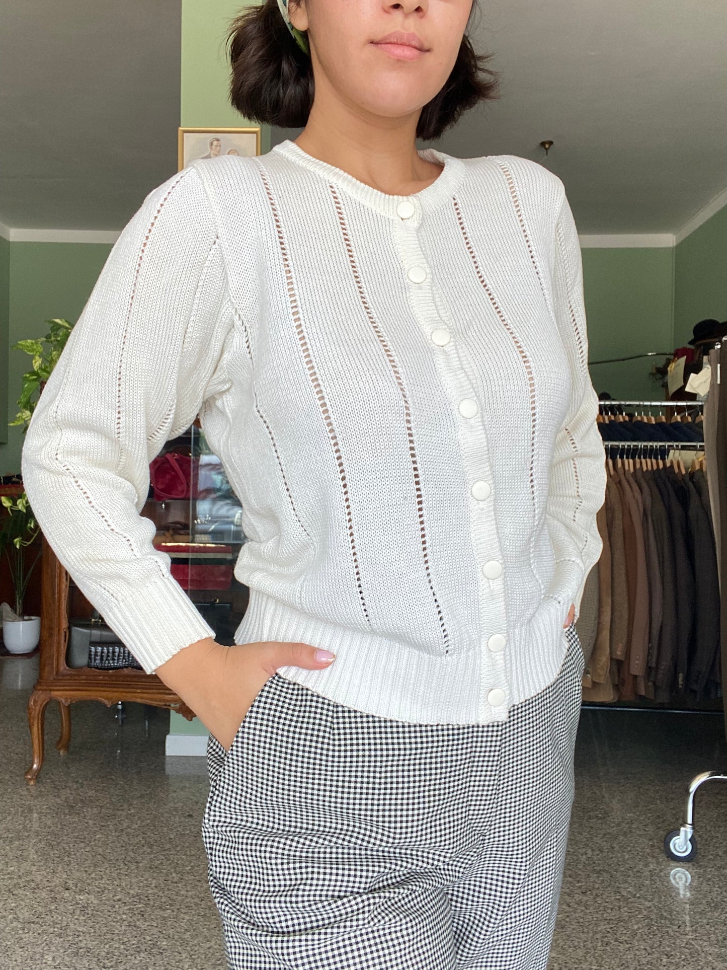 Cardigan bianco - TG. 40/42