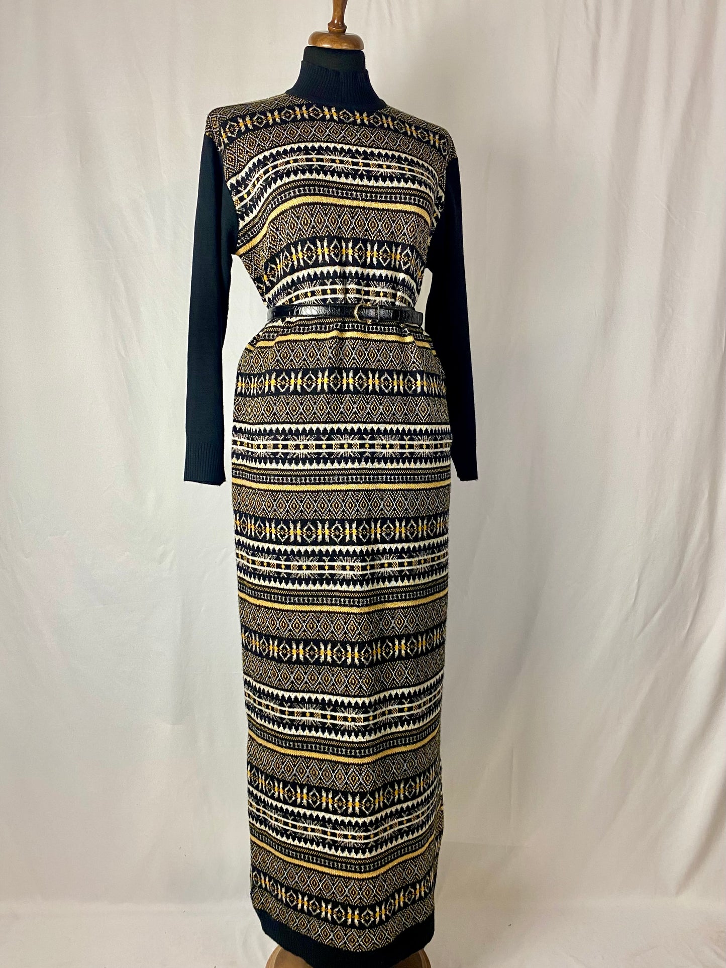 Abito lungo fantasia Fair Isle - TG. 44/46