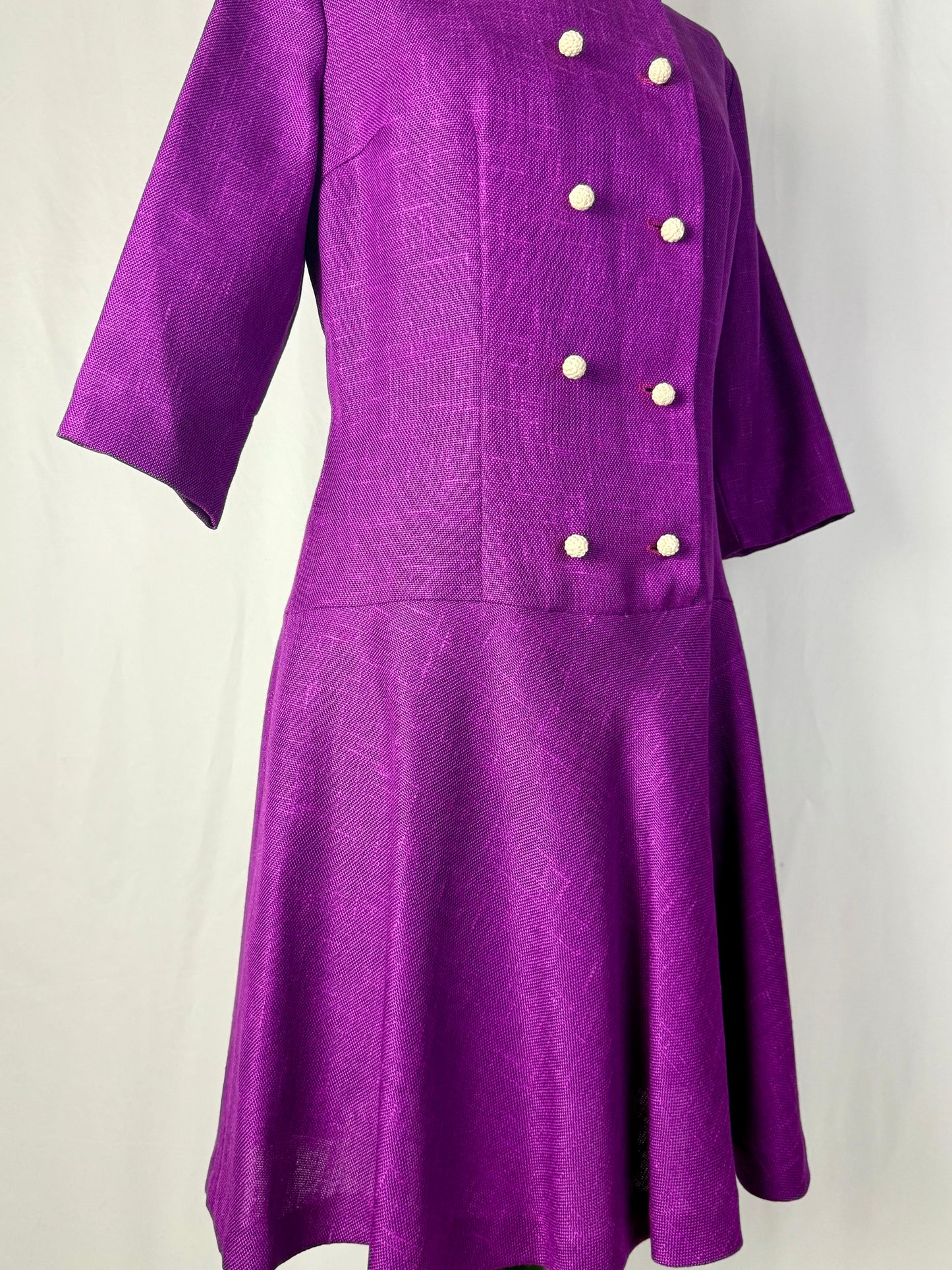 Abito anni ‘60 viola ciclamino - TG. 42