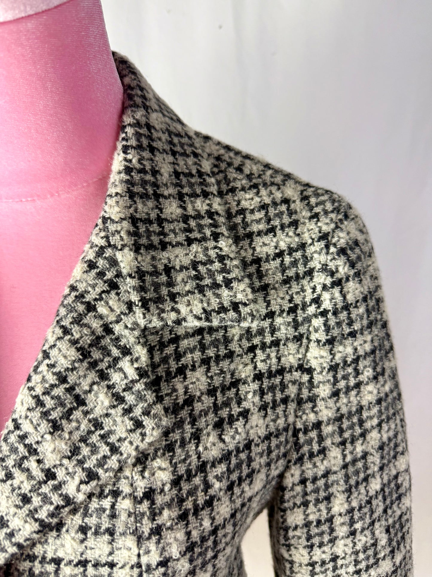 Giacca pied de poule bianco e nero - TG. 38