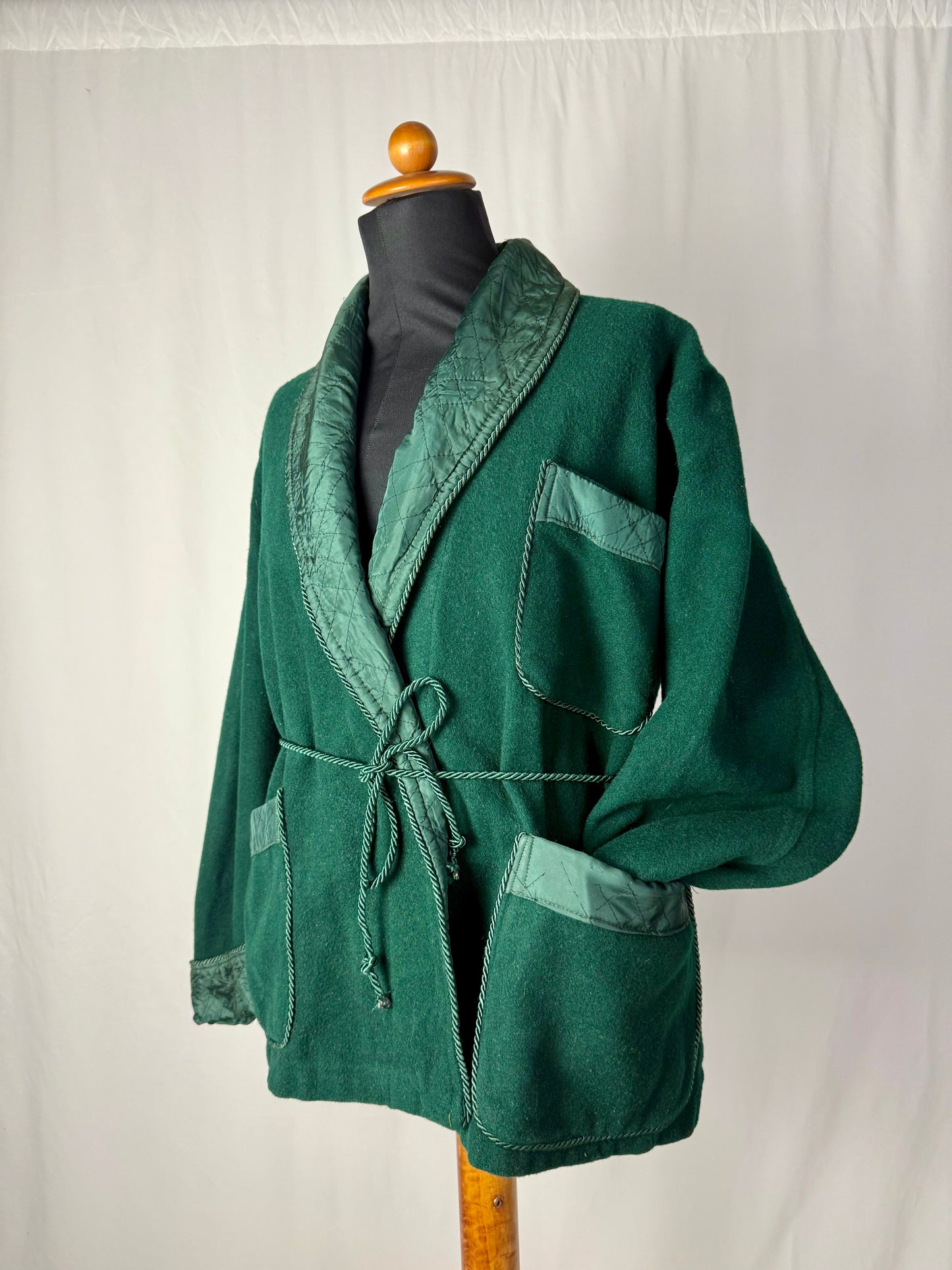 Giacca da camera color verde bosco tg. M-L