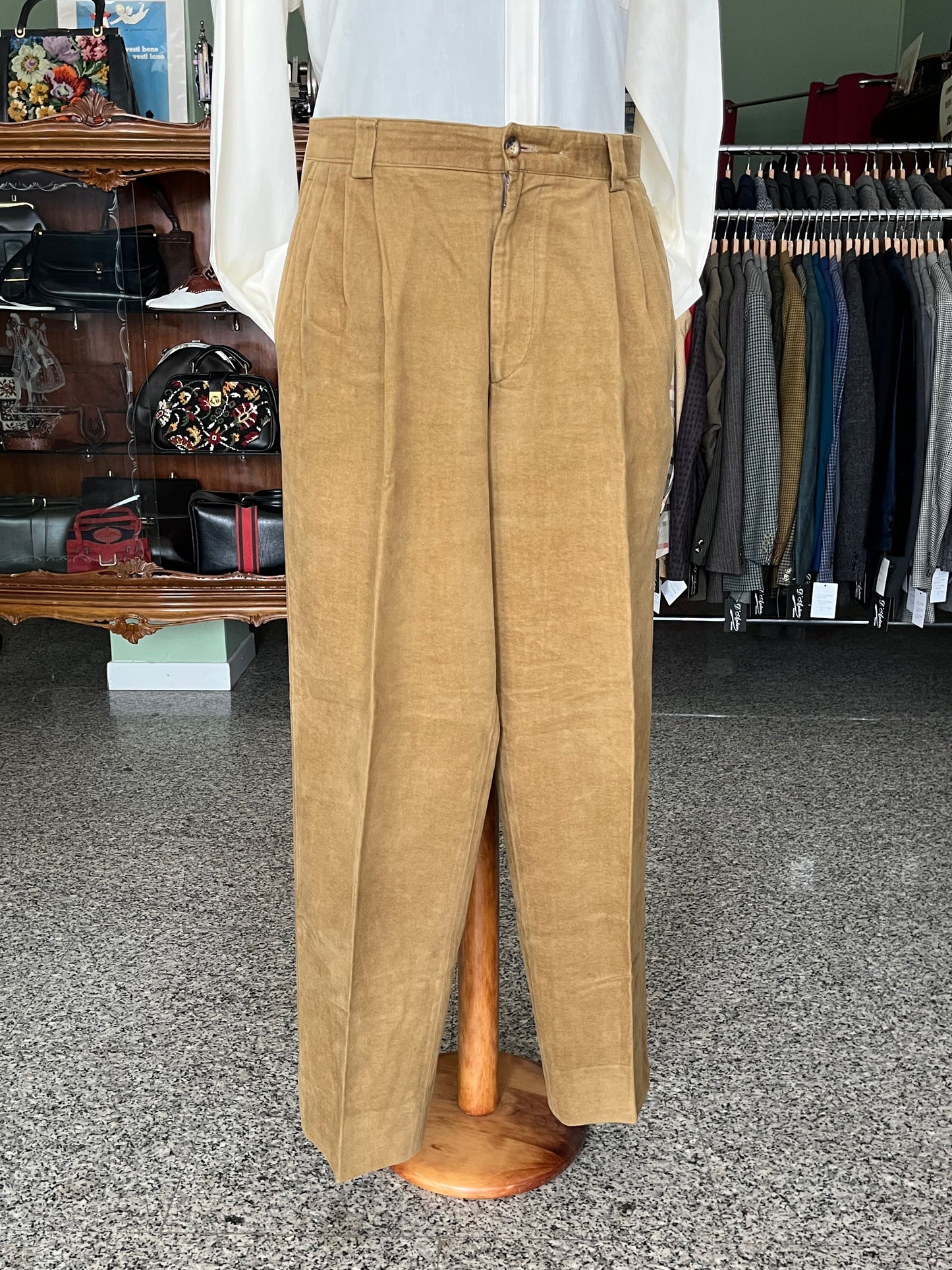 Calzoni anni ‘80 in velluto tg. 54
