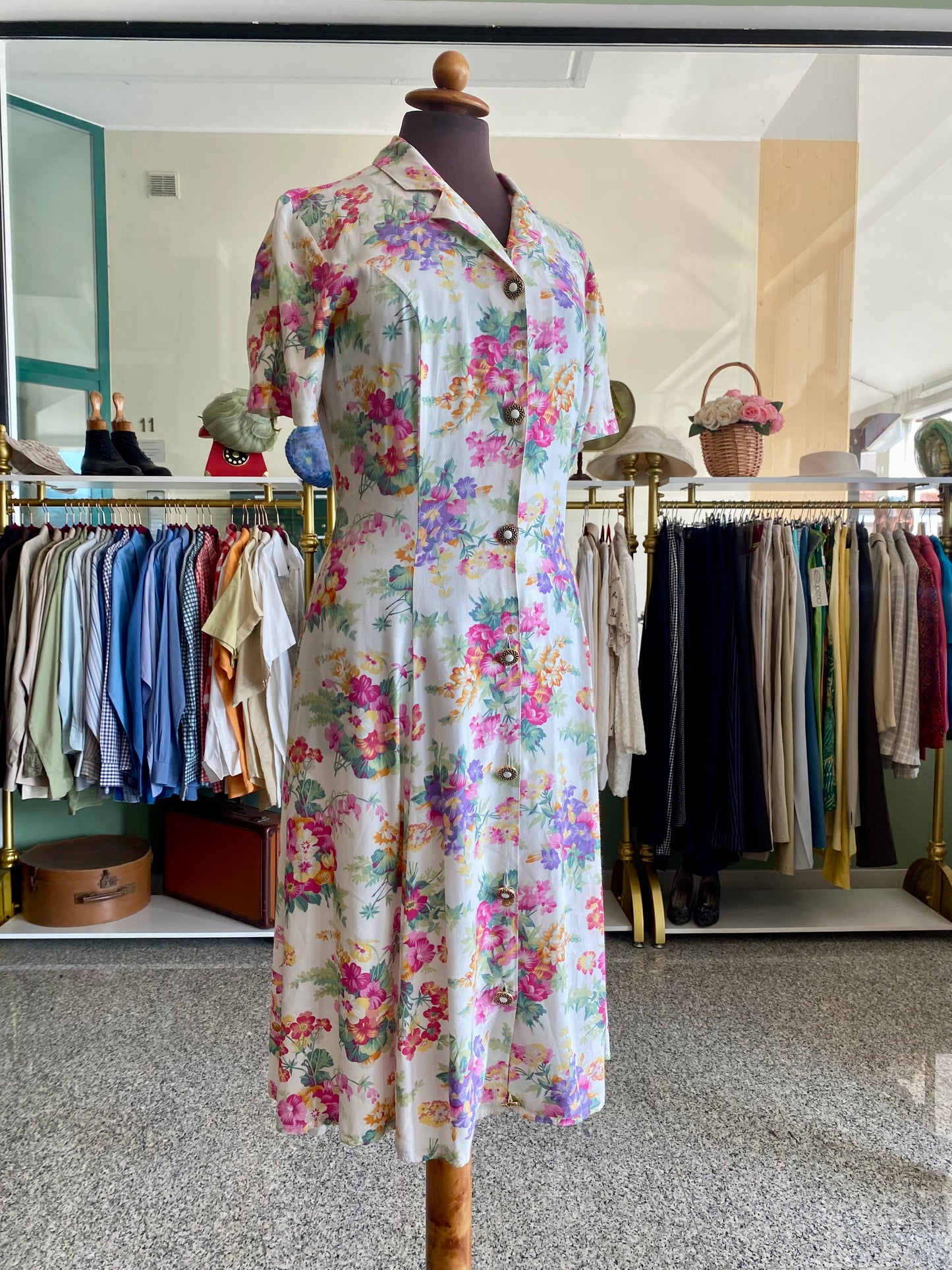 Abito con stampa floreale - TG. 40/42