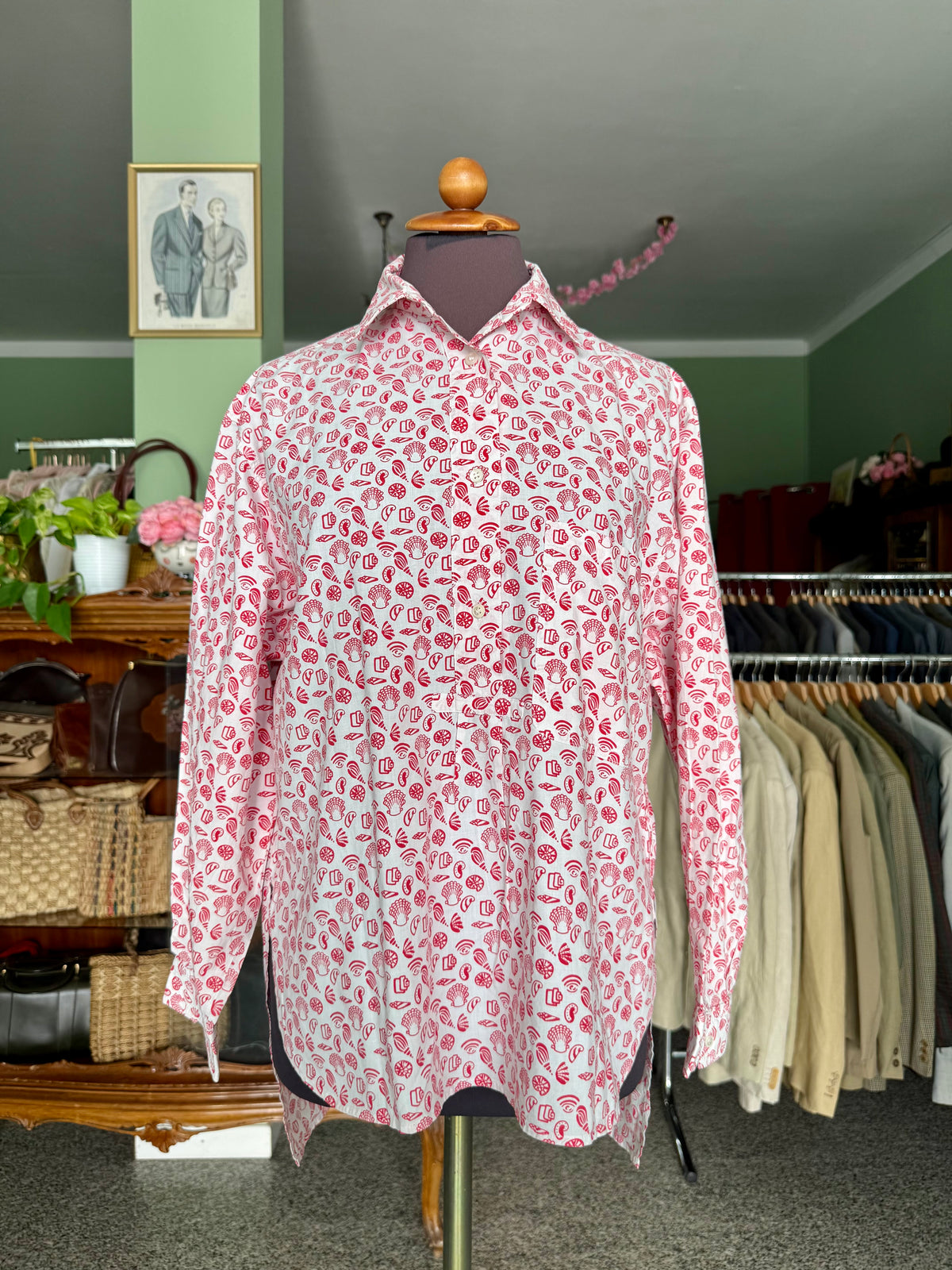 Camicia con conchiglie 🐚- TG. 44/46