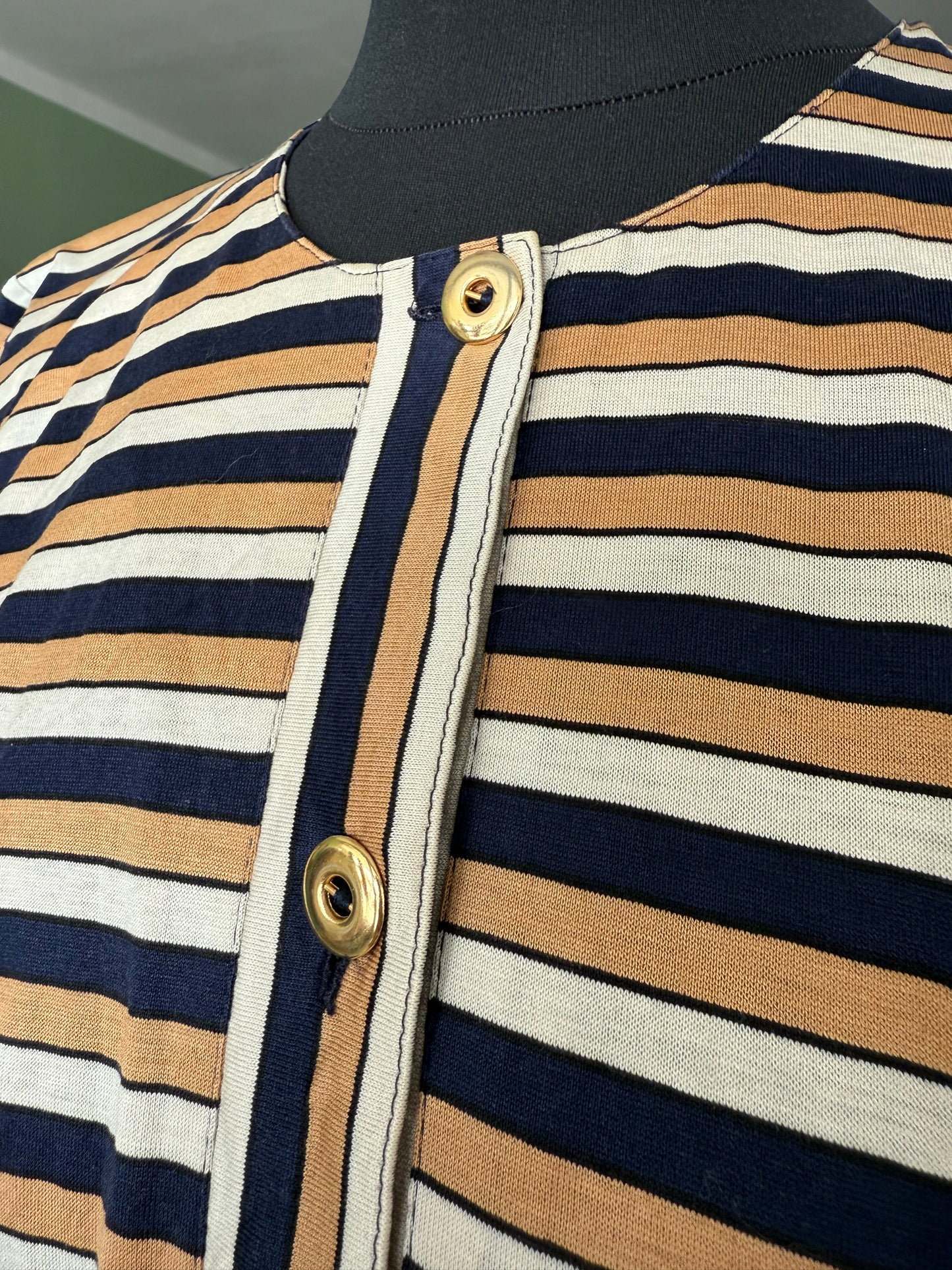 Abito a righe in maglia di cotone - TG. 40/42
