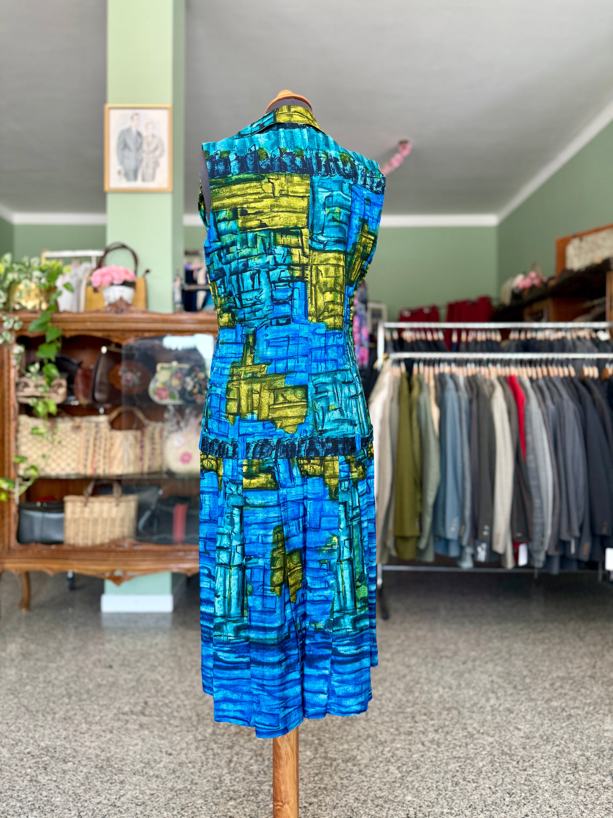 Abito anni ‘60 sartoriale in crepe - TG. 42 circa