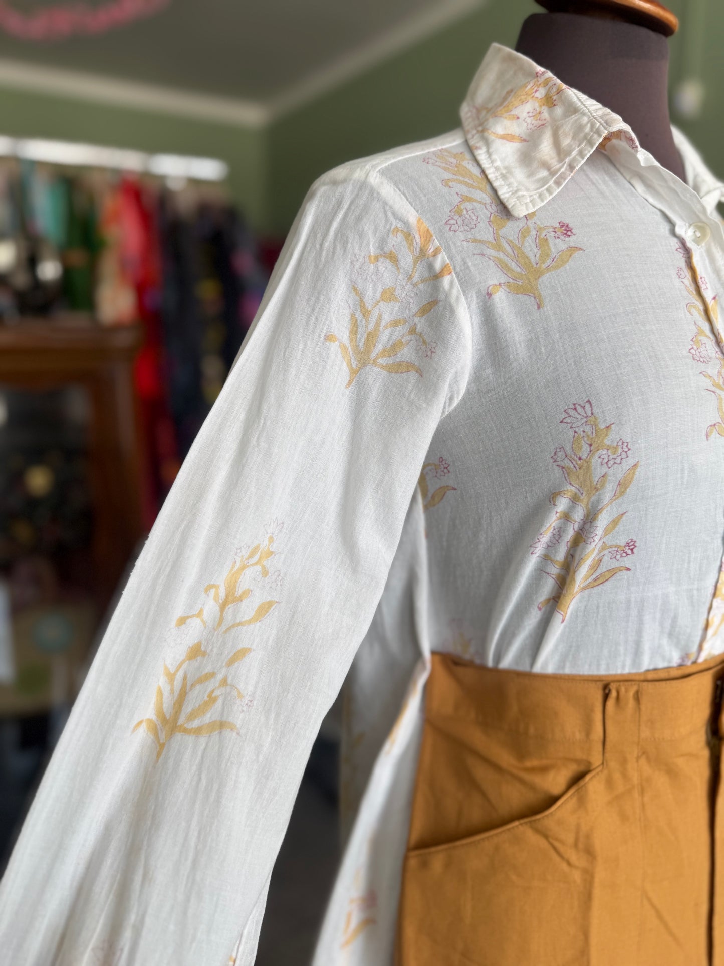 Camicia anni ‘70 in mussola di cotone - TG. 38