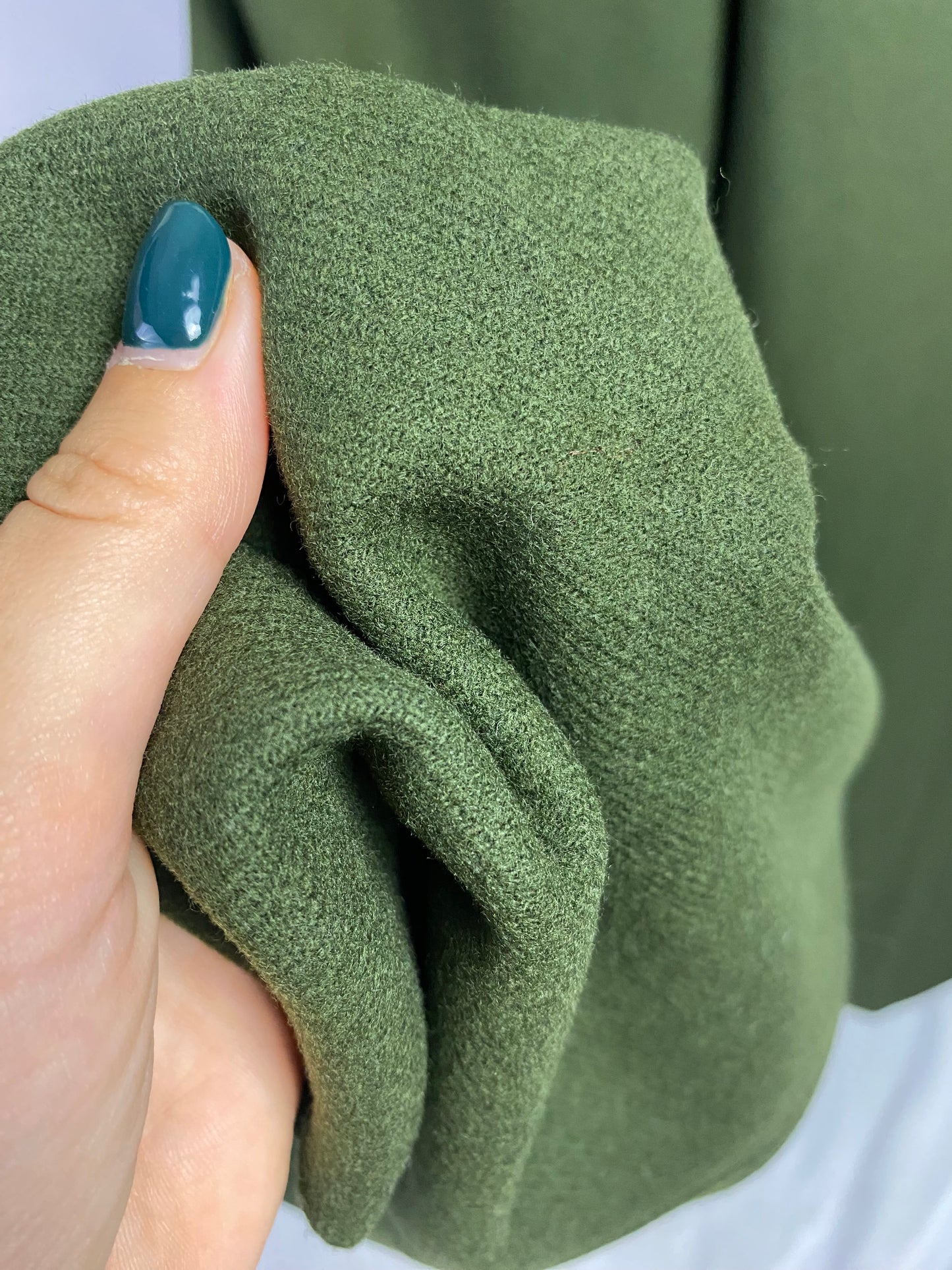 Pantaloni in lana verde bosco - TG. 40