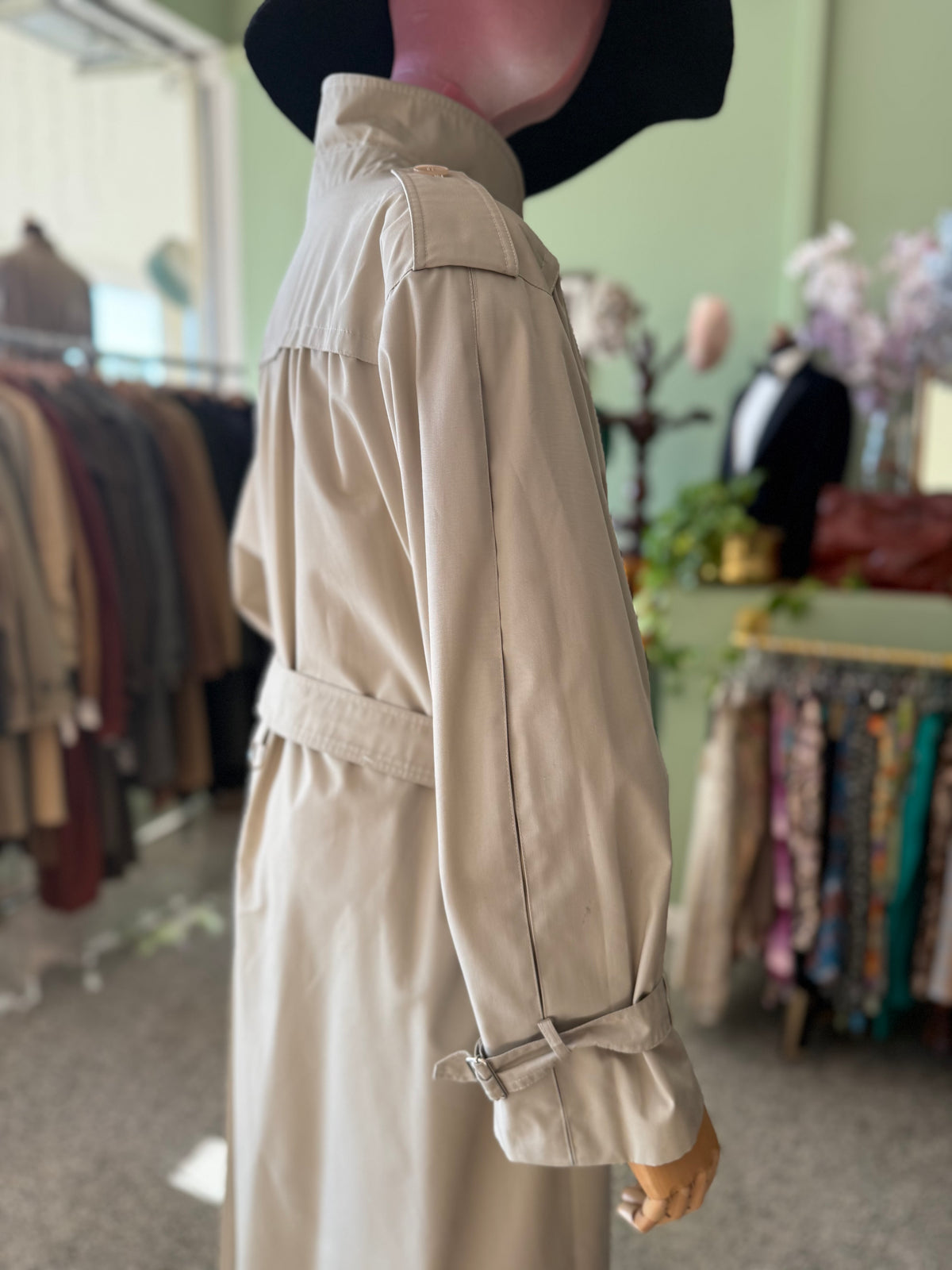 Trench anni ‘80 beige con cinturino - TG. 46-48-50