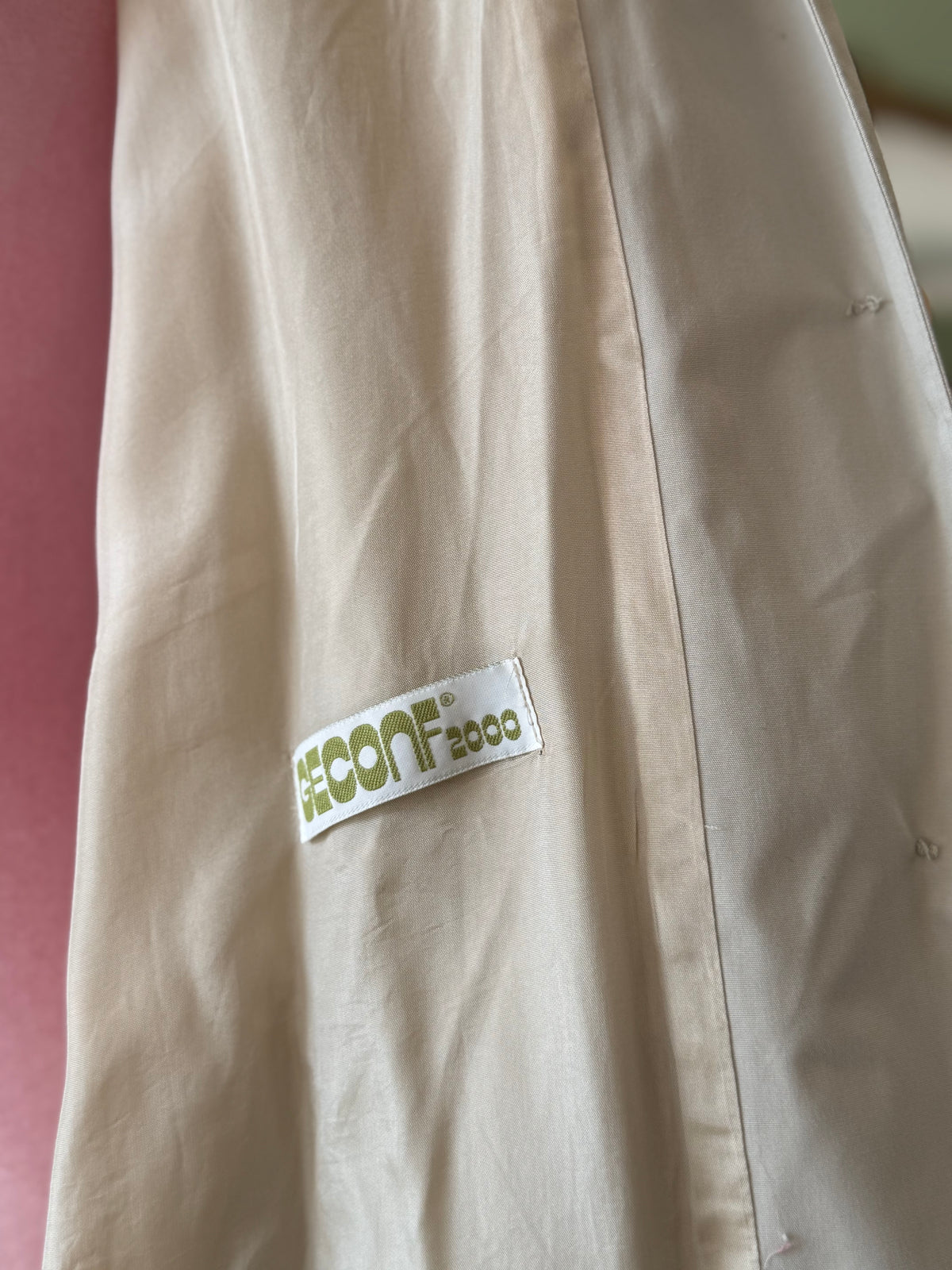 Trench anni ‘80 beige con cinturino - TG. 46-48-50