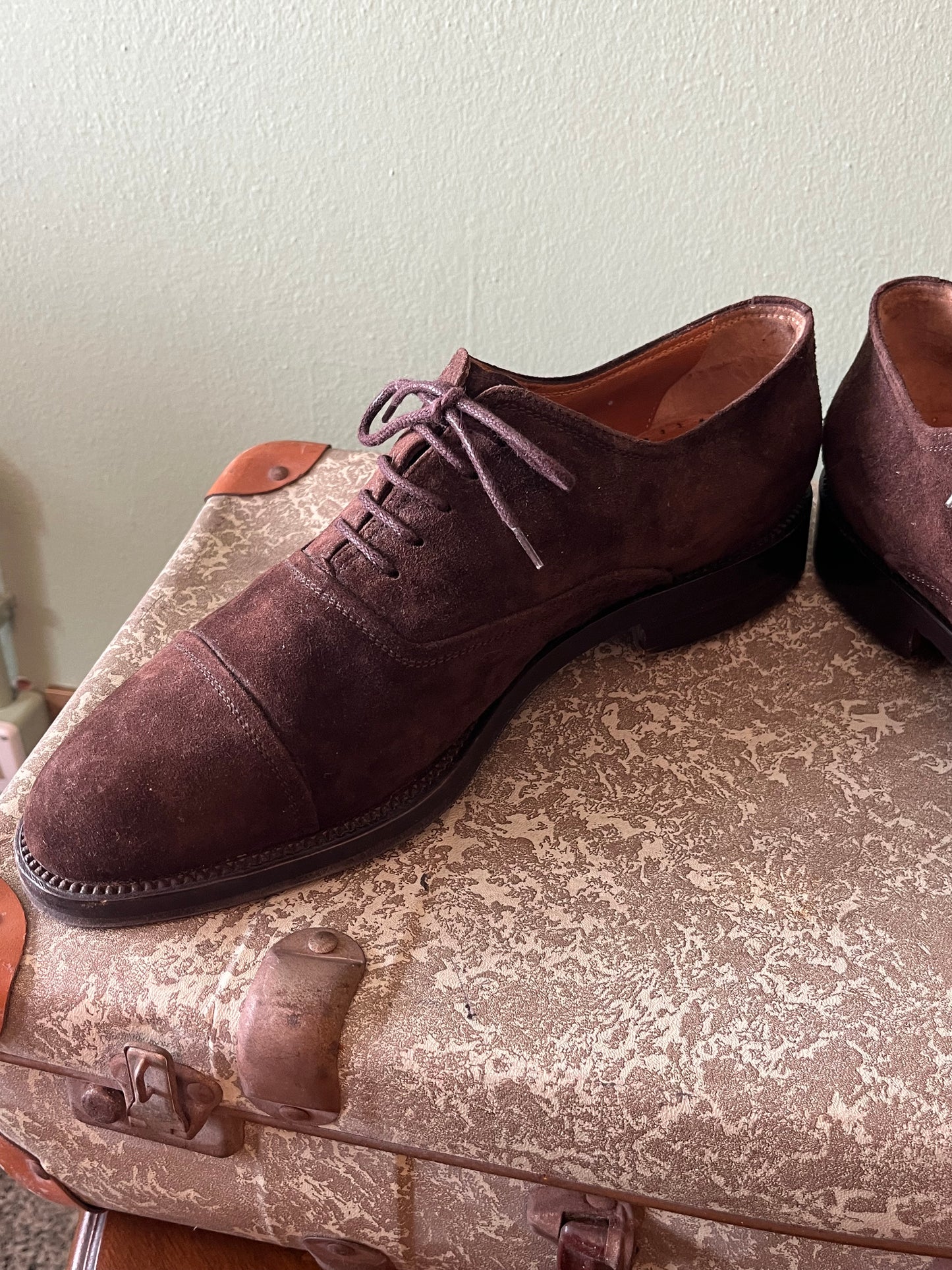 Scarpe oxford scamosciate tg. 44-45