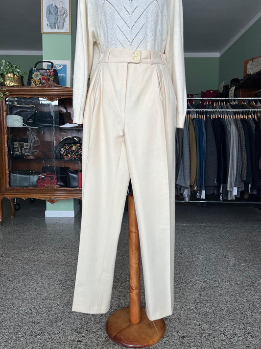 Pantaloni anni ‘70 in panno di lana - TG. 40