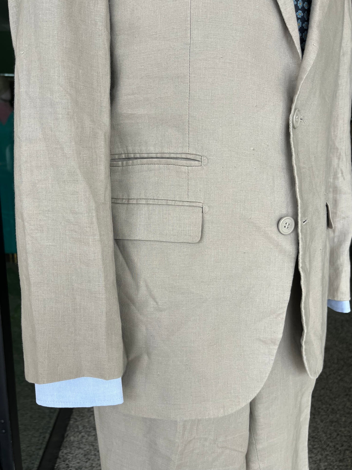 Completo in lino tg. 48