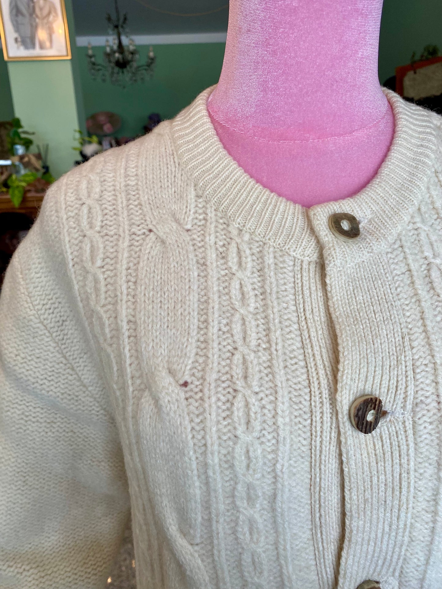 Cardigan tirolese panna - TG. 44/46