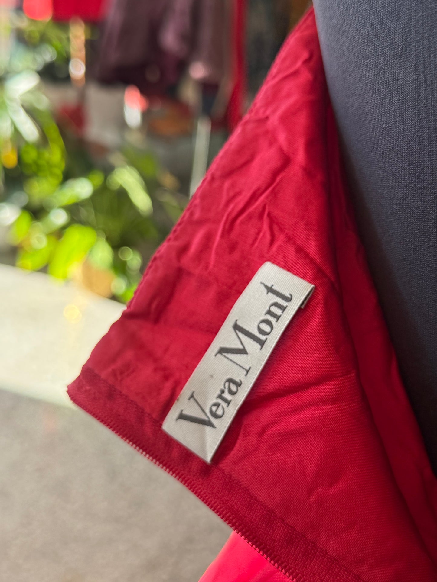 Abito anni ‘80 bustier in tulle rosso - TG. 38/40