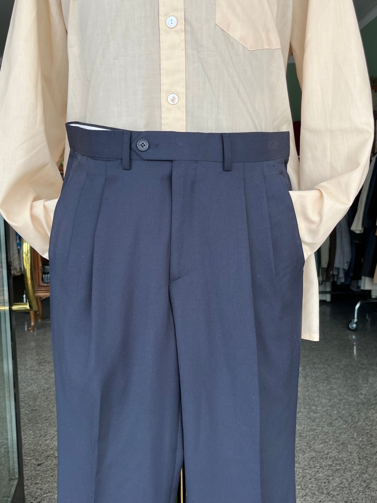 Calzoni anni ‘80 in fresco di lana tg. 46-48