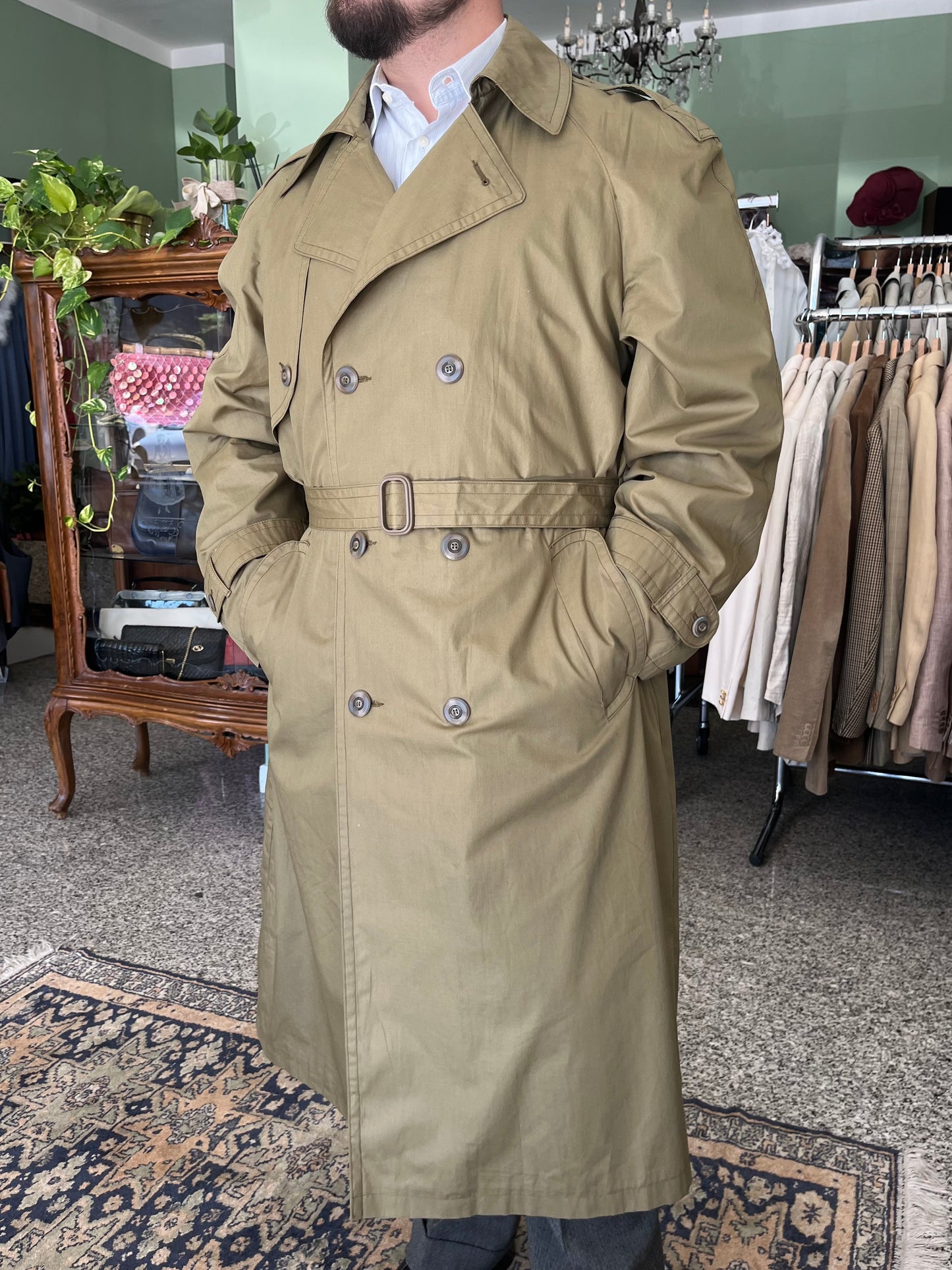 Trench doppiopetto anni ‘80 tg. 50-52-54