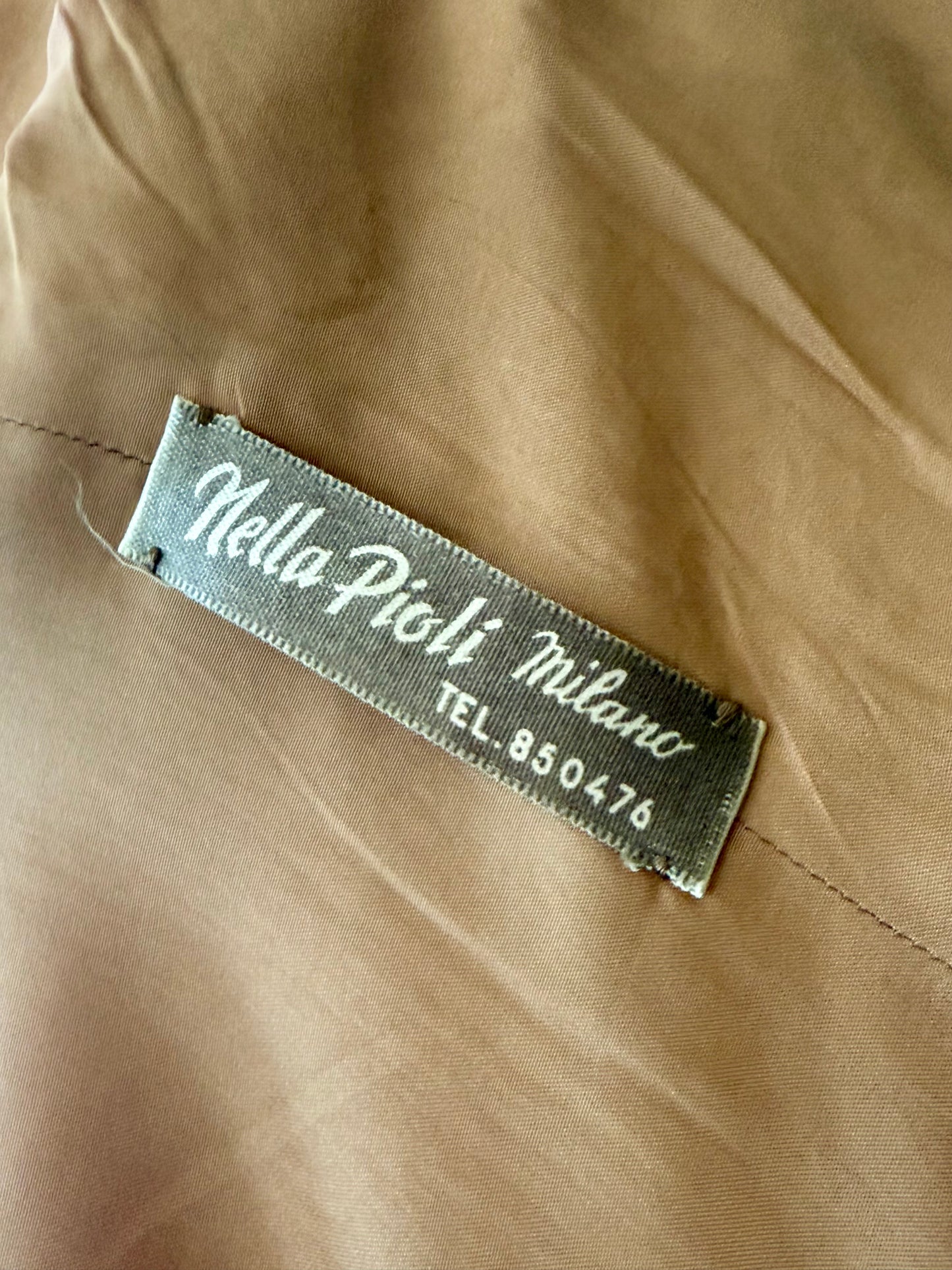 Cappotto anni ‘60 con fantasia geometrica - TG. 40/42