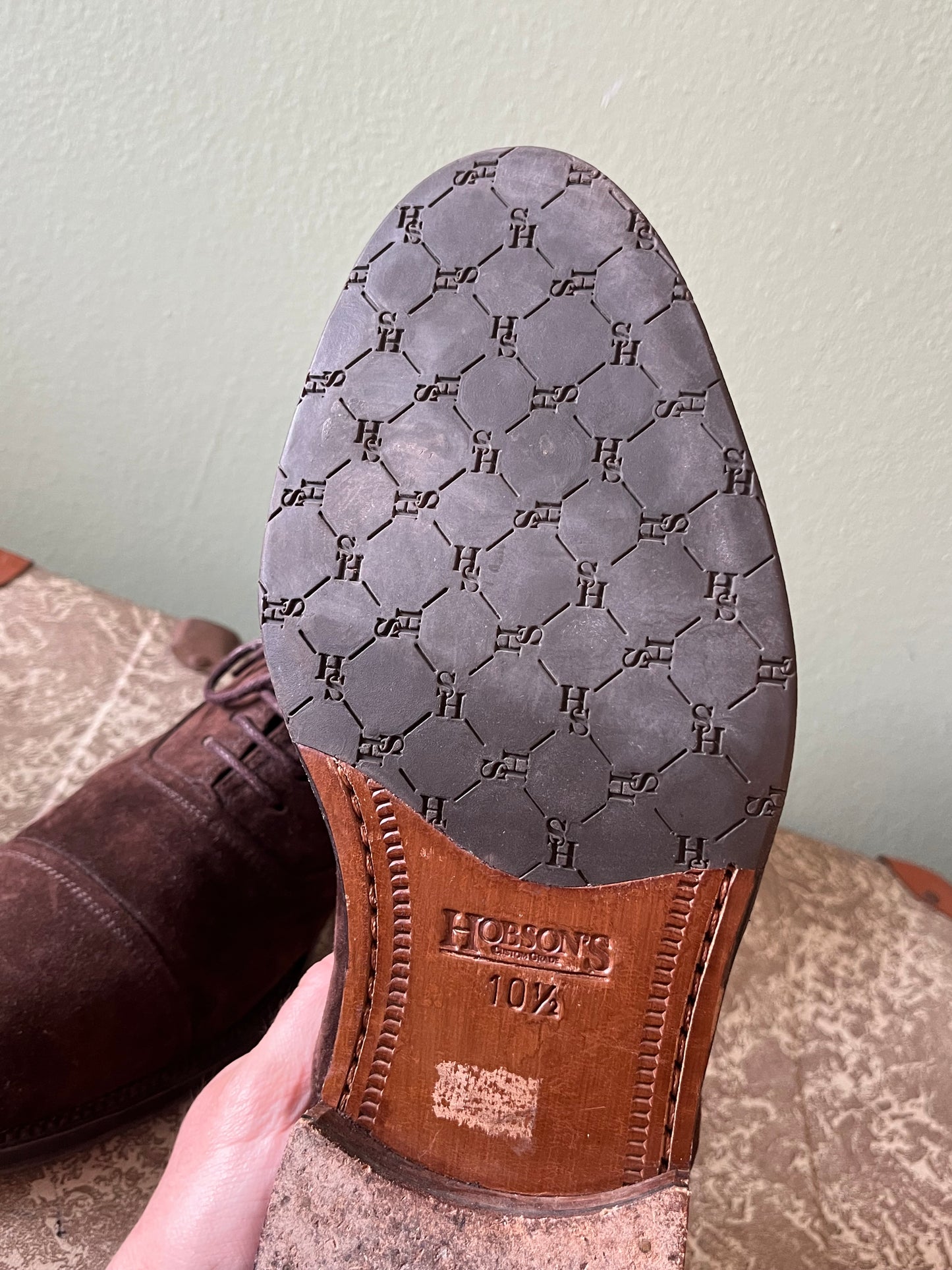 Scarpe oxford scamosciate tg. 44-45