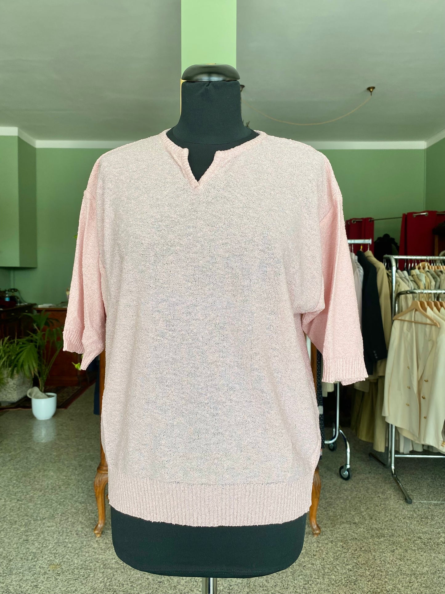 Blusa in maglina rosa pastello - TG. 44/46 circa