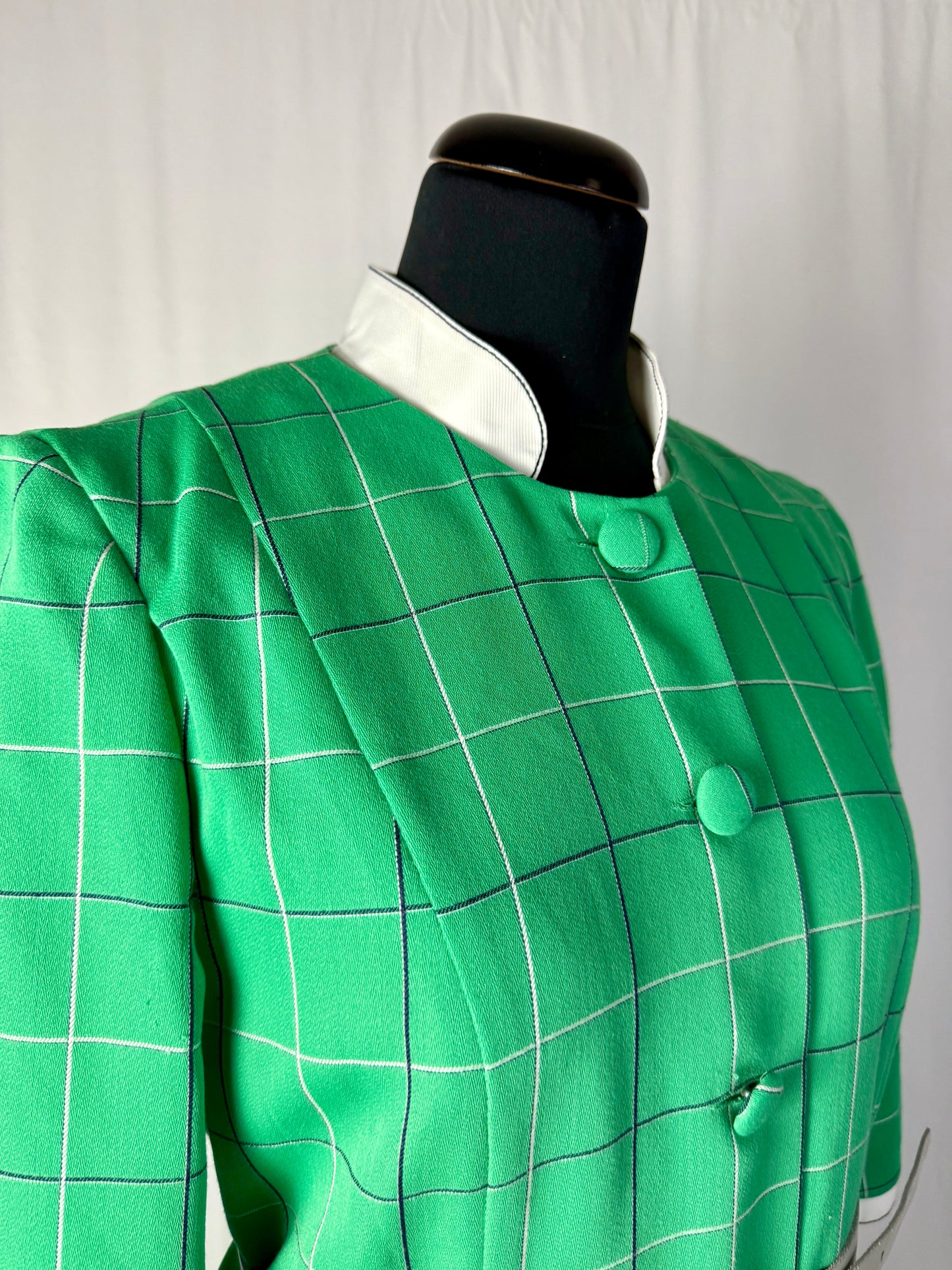 Abito in fresco lana con fantasia a quadri - TG. 42 circa