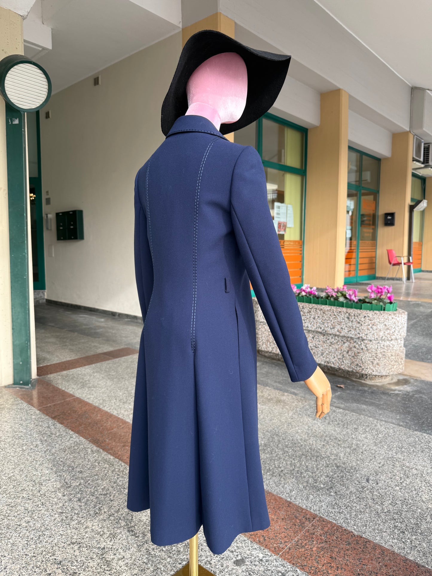 Cappotto anni ‘70 tessuto Marzotto - TG. 38