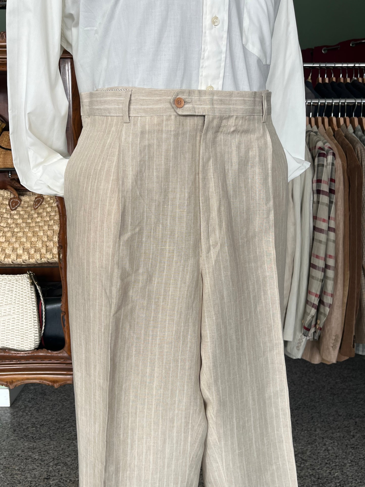 Completo in lino anni '90 tg. 60-62