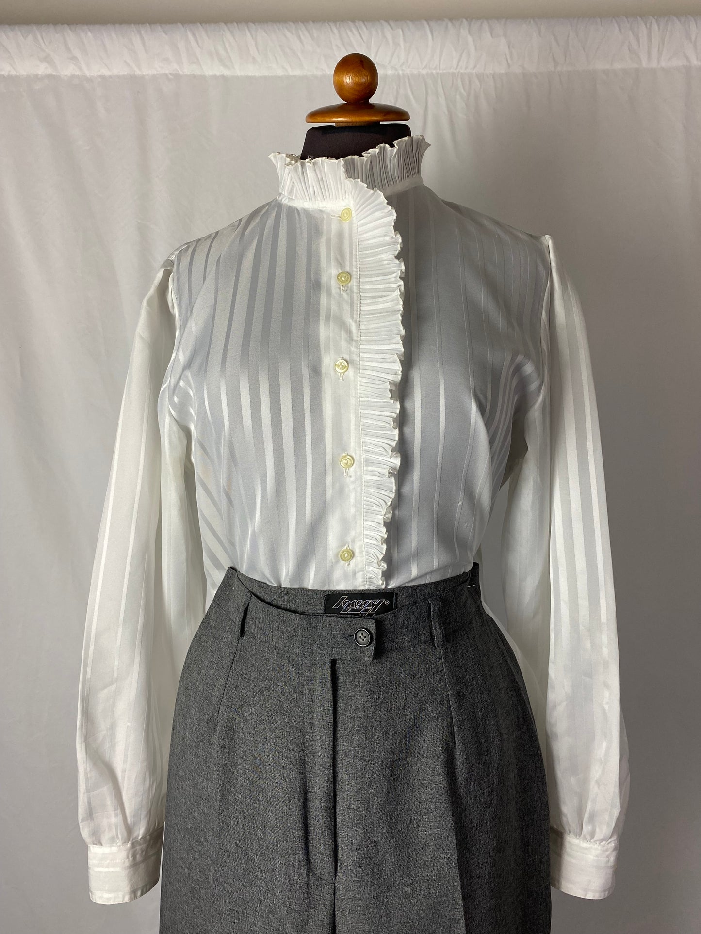 Camicia bianca con rouches - TG. 42/44