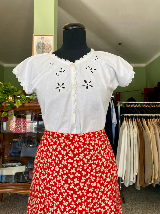 Blusa anni ‘50 in cotone - TG. 38