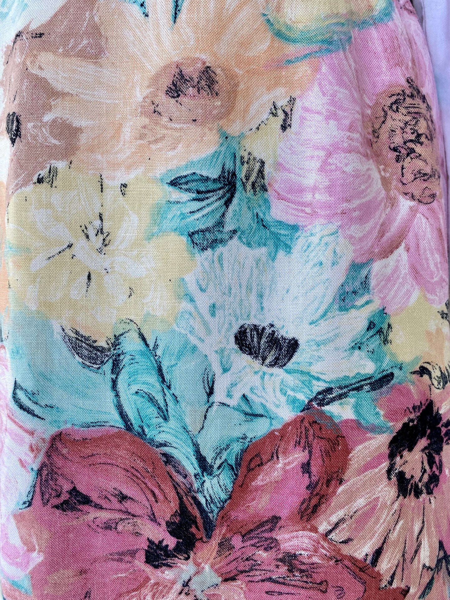Gonna in cotone stampa floreale - TG. 46