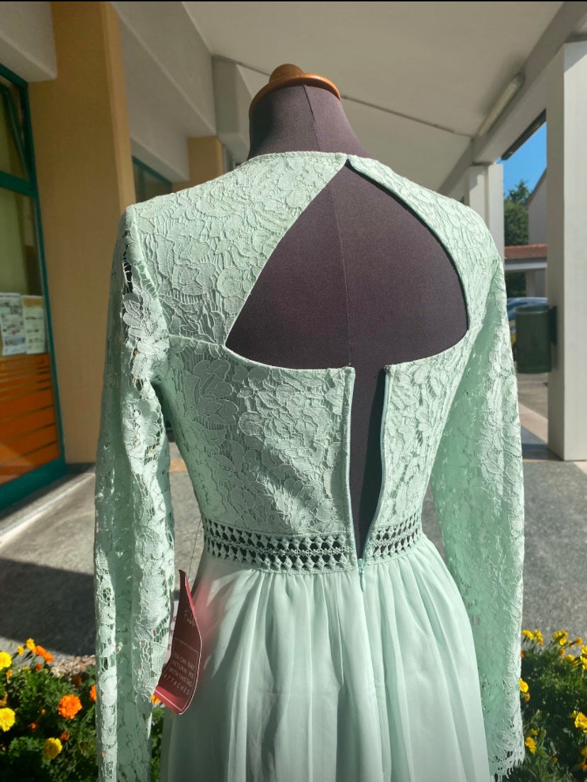 Abito da cerimonia verde acqua - TG. 38