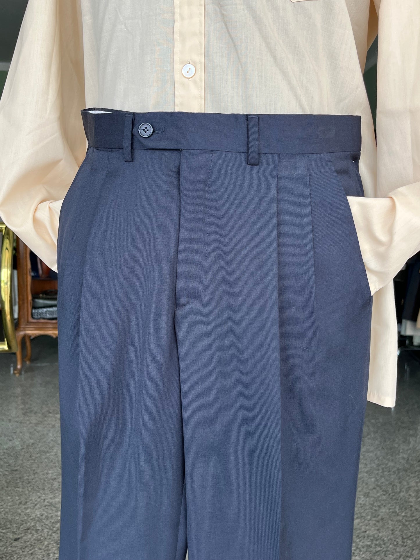 Calzoni anni ‘80 in fresco di lana tg. 46-48