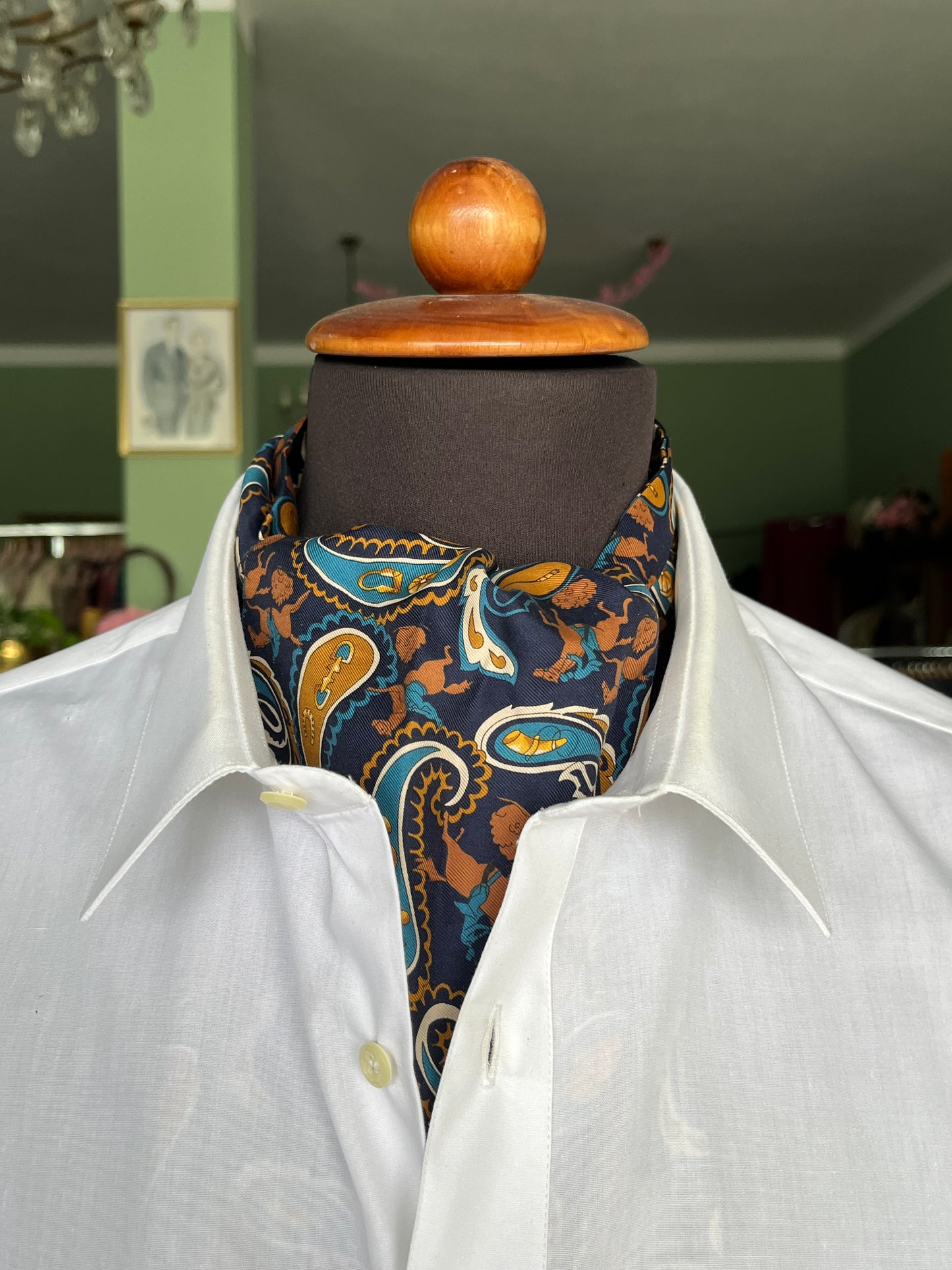 Ascot seta fantasia paisley