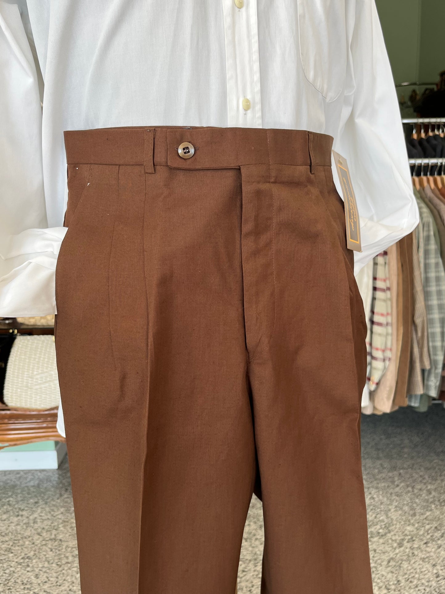 Calzoni in lino/cotone NOS tg. 44-46