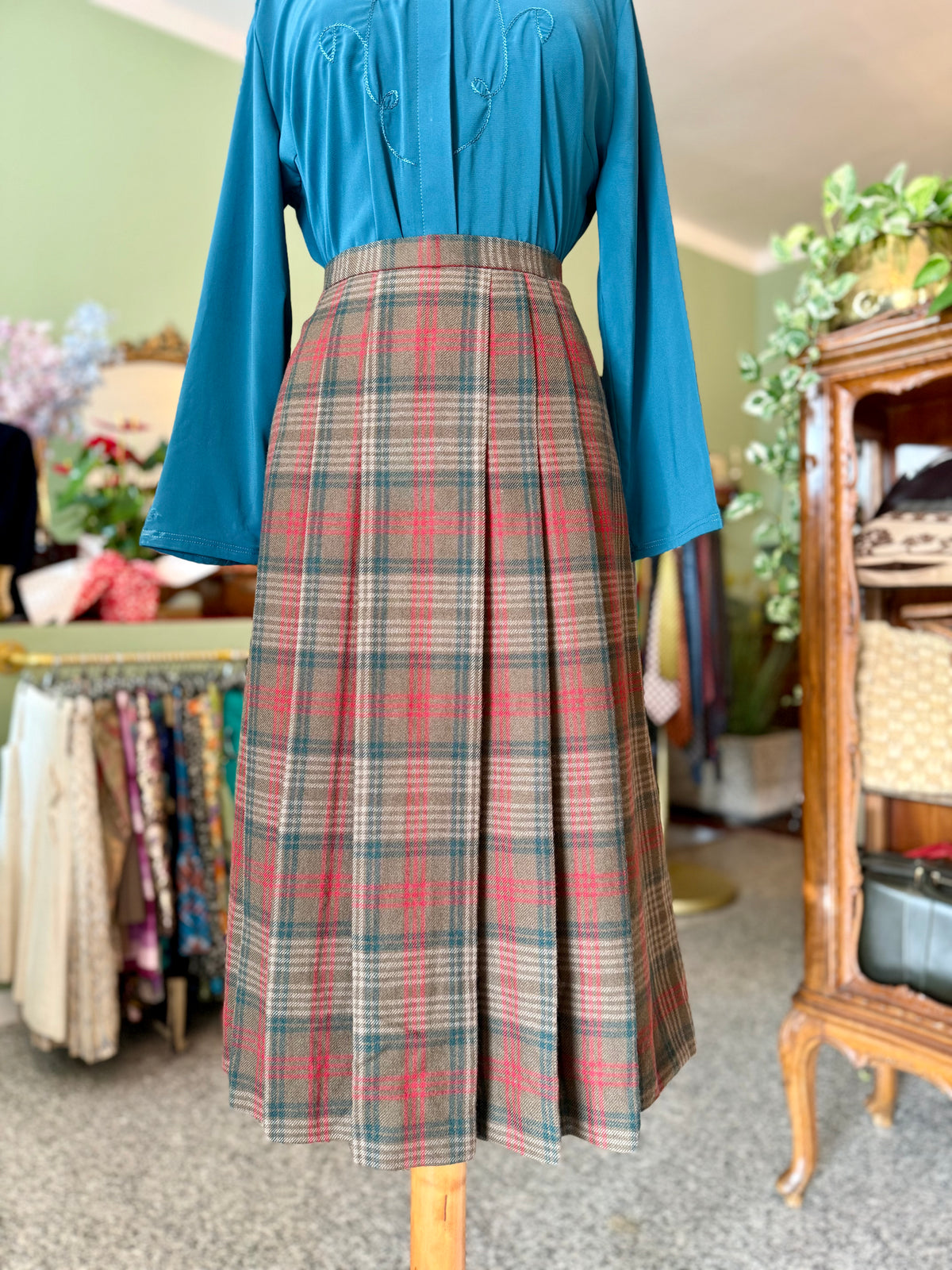 Gonna in pura lana tartan - TG. 46